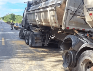 Gado solto na pista provoca acidente e interdição de rodovia em Bambuí; dez animais morreram atropelados